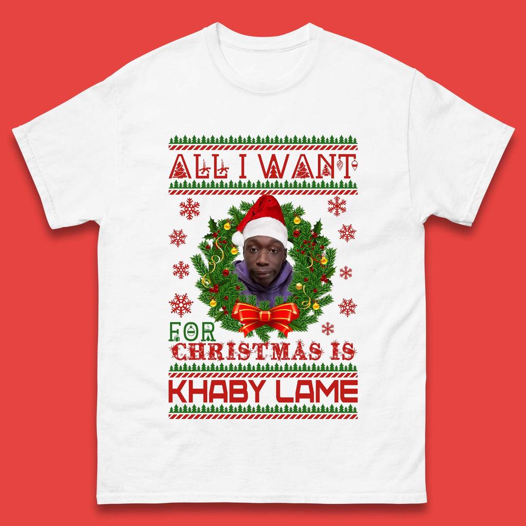 Want Khaby Lame For Christmas Mens T-Shirt Womens Tops Tees