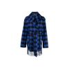 Polo Ralph Lauren FW21 Plaid Fringed Waist Jacket Women Jacket Blue 211846920-001