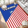 Custom Name Personalized Football Team Print Carpet, Versatile Home Decor Rug, for Playroom, Apartment, Balcony, Entryway, Hallway Gift