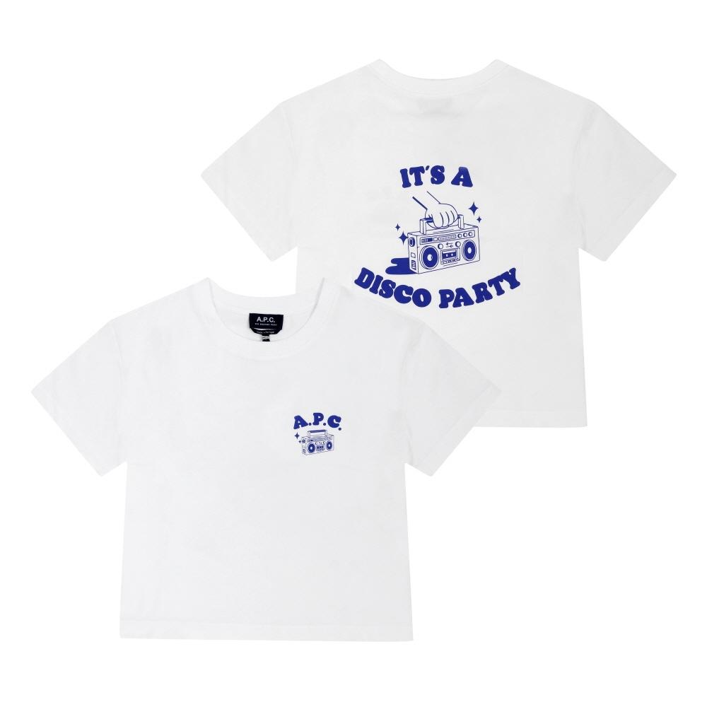 

A.p.c Women S Boxy T ShirT F26524 Aab whiTe diSco COHGS F26524 AAB WHITE (S)