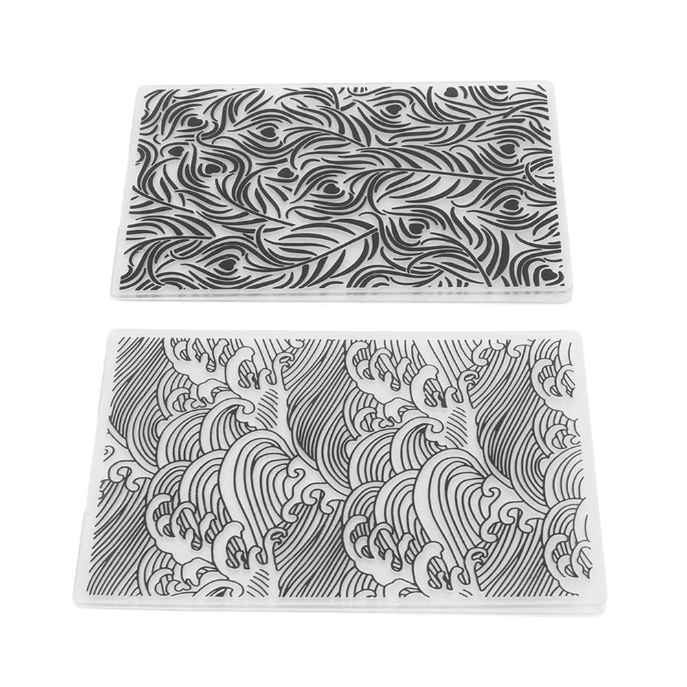 Reusable Embossing Template Plastic Embossing Mold Compatible Embossing Folder  Paper Craft