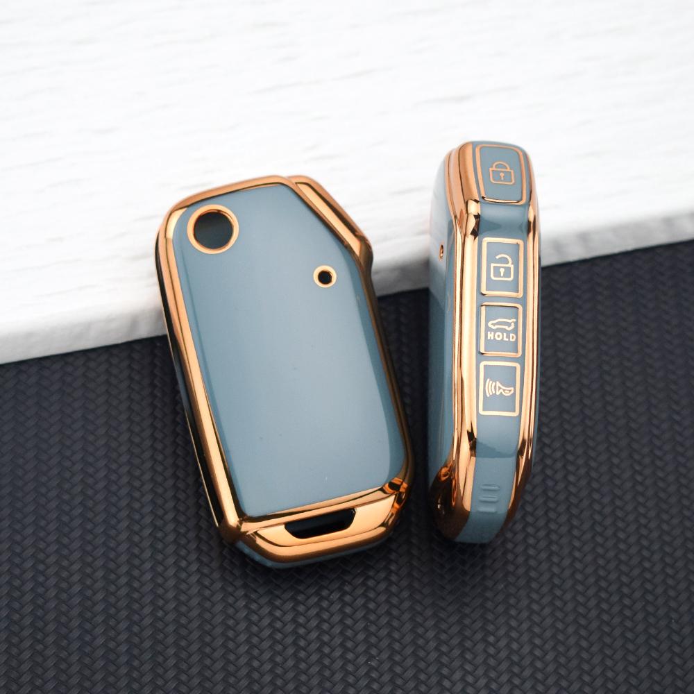 4 Buttons TPU Flip Key Case Cover for KIA Sportage R Stinger GT Sorento Ceed Cerato Forte -Full Protection Key Fob Accessories