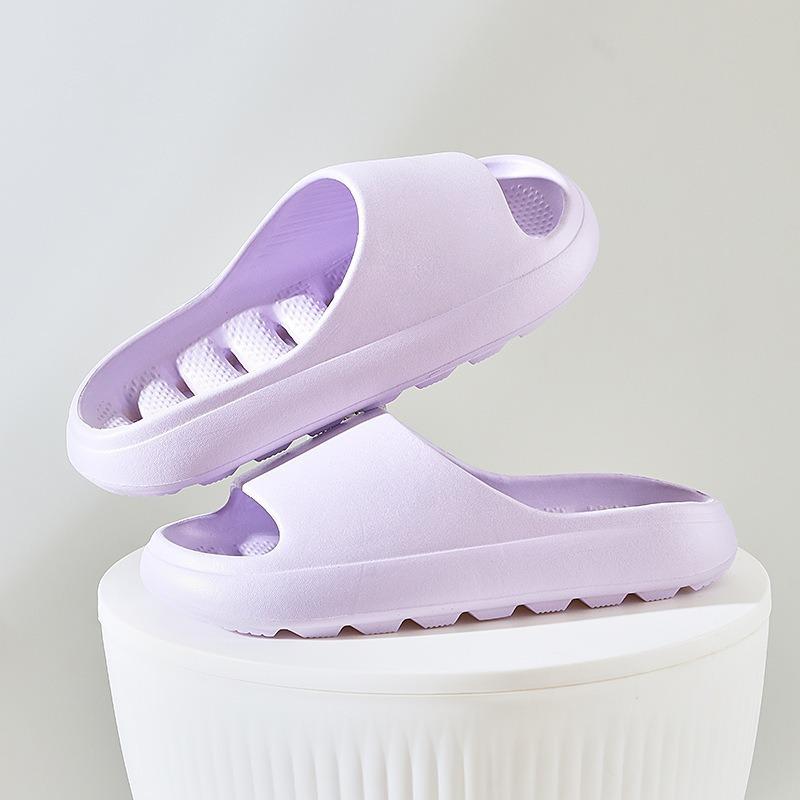 Herren Hausschuhe Plateau Hohlsohle Schnelltrocknende Sandalen Sommer Badezimmer Superleichte Weiche Rutschfeste Hausschuhe für Damen Pantuflas