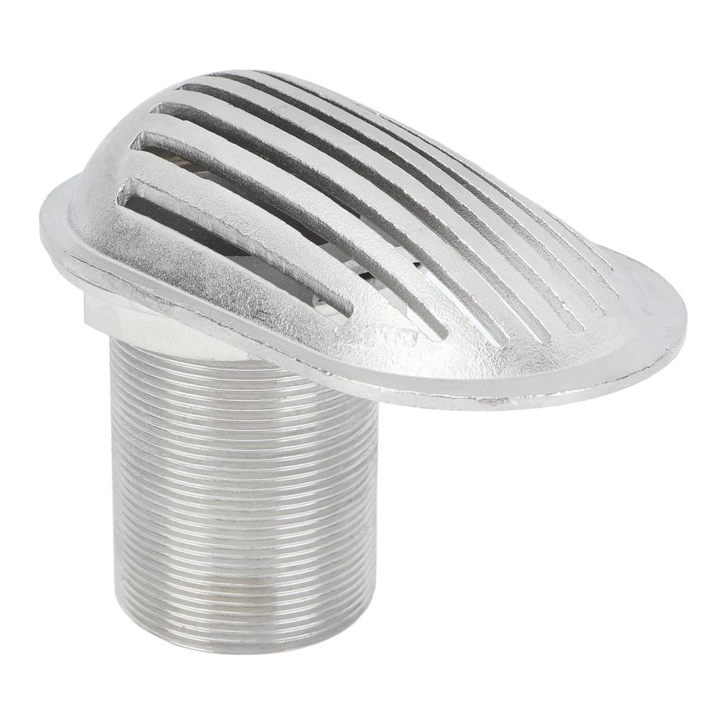 2in Marine Boat Strainer, 316 Stainless Steel Thru Hull Water Pickup Filter Scoop for Yacht Kayak