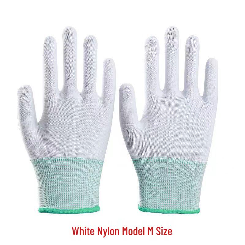 Huibing 13-Gauge Knitted Nylon Work Gloves (12 Pairs)