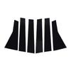 6PCS Car Door Window Pillar Posts Cover Trim PC Outer Door Window Pillar Panel Decorative Cover Replacement for   2017-2022