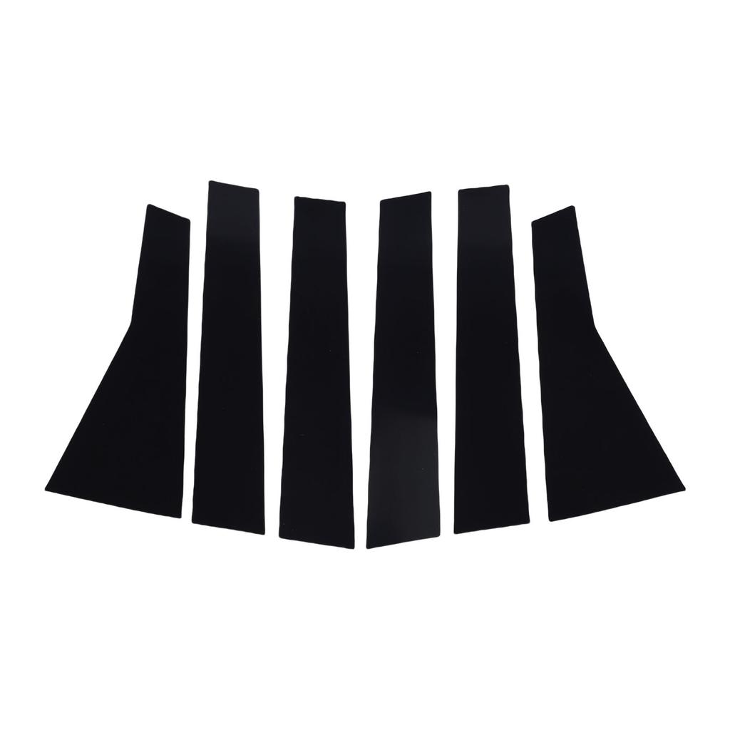 6PCS Car Door Window Pillar Posts Cover Trim PC Outer Door Window Pillar Panel Decorative Cover Replacement for 2017-2022
