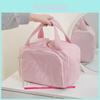 Urban Minimalist Velvet Travel Makeup Bag With Large Capacity For Women And Men