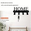 Stylish Metal Key Hook Wall Mounted Organizer Rust Resistant Powder Coated Coat Hat Hanger