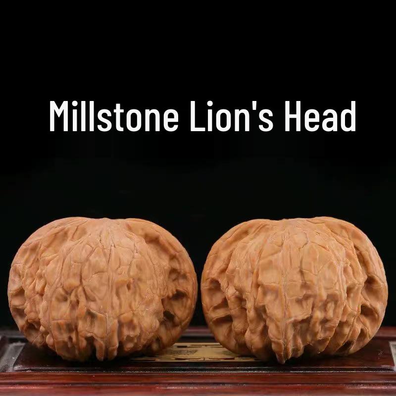 

Walnut Lion s Head and Official s Hat Bracelet with Four-Sided Tower Design