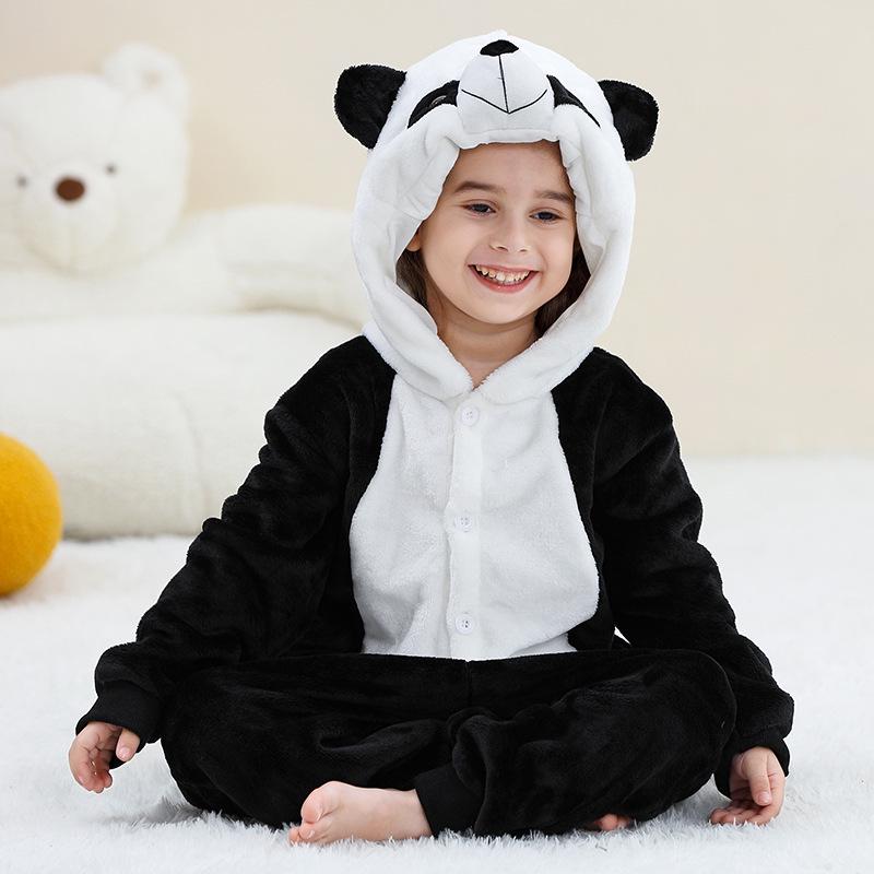 Michley Kids & Teens Animal Flannel Onesie - Homewear & Party Outfit