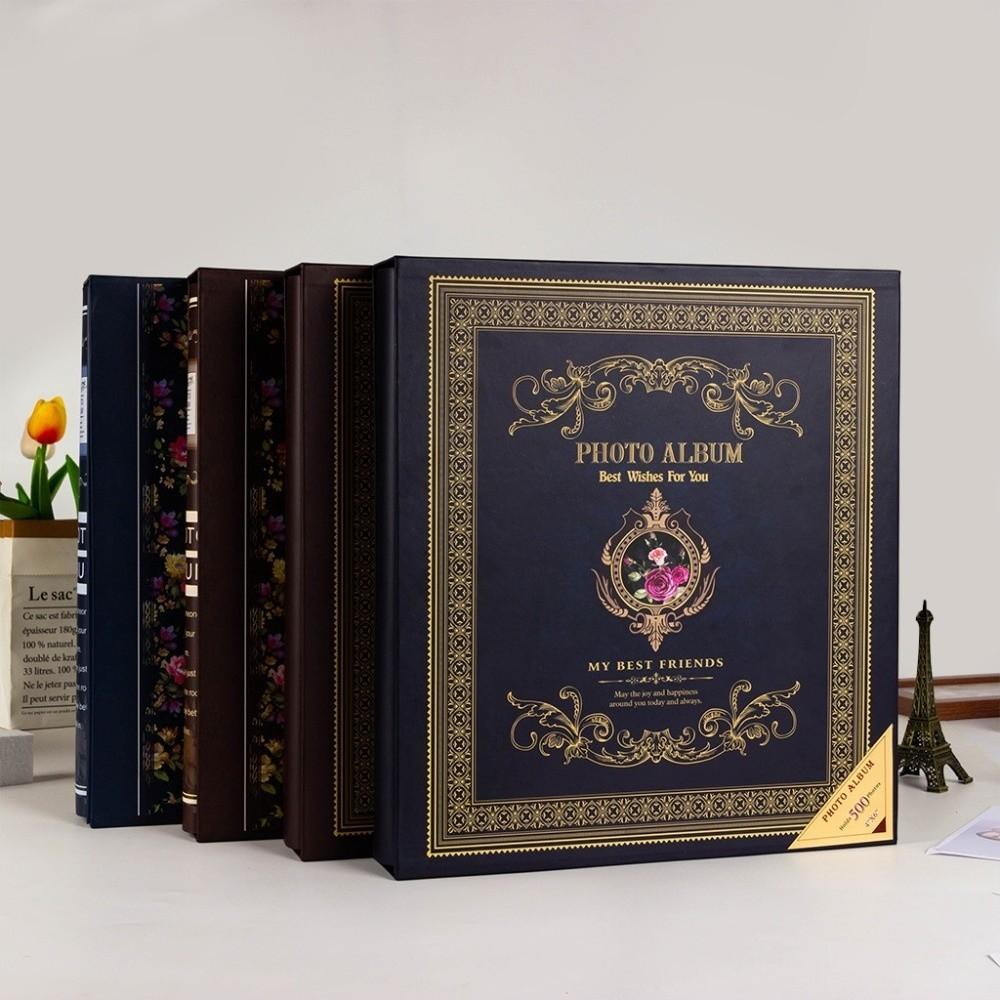 6 Zoll 500 Taschen Scrapbook-Album Laminierte Einsteck-Fotoalben Fotoaufbewahrung Aufbewahrung für Zuhause