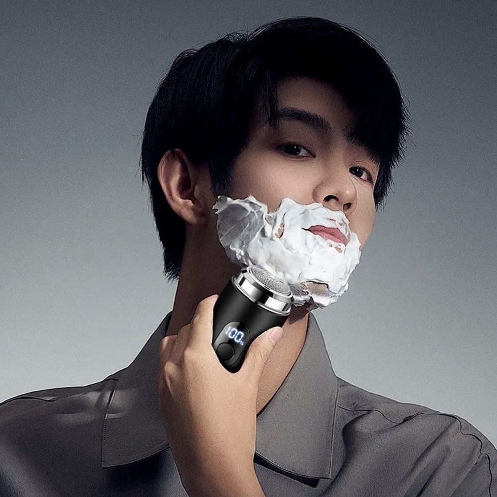 LED Digital Display Electric Shaver Type-c Charging Travel Shaver for Home Travel Car