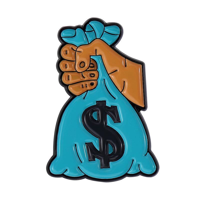 

Make I Elegant Money Coin Shape Brooch With Durable Alloy Material Fashion For XZ7595