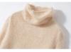 Women's High Neck 100% Cashmere Brushed Knit Sweater - Autumn/Winter Collection