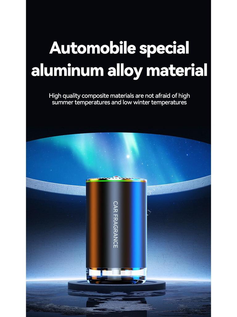 Aluminum Car Perfume Diffuser with Automatic Spray & Star Roof Atmosphere Light