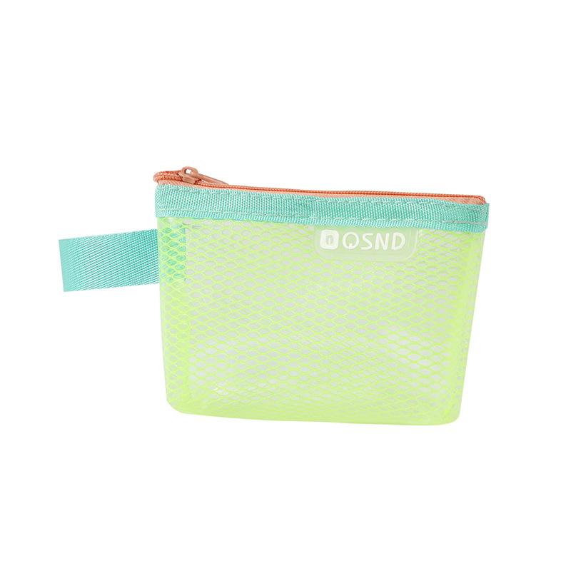 

Mesh Zipper Pouch Travel Storage Bag Travel Colorful Clear Makeup Organizer Toiletry Bag Women Washable Portable Cosmetic Bags