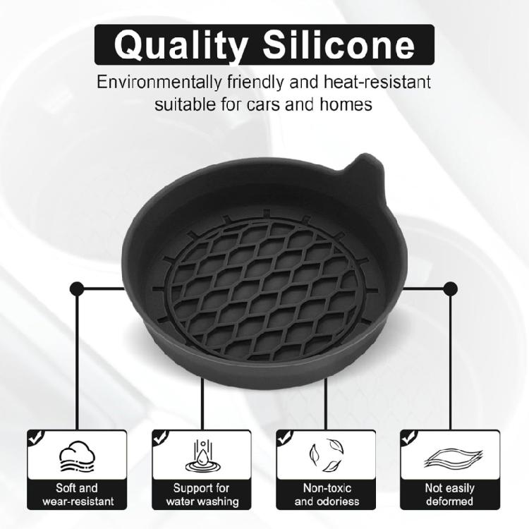 Strong Silicone Car Cup Coasters Not Shaking Mats Secure Drink Placement Easy to clean for Cars SUVs Office Desks