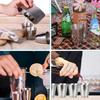 4pcs/Set Stainless Steel Glass Set Outdoor Small Drinkware Set Travel Picnic Cup Set 30/70/170ml