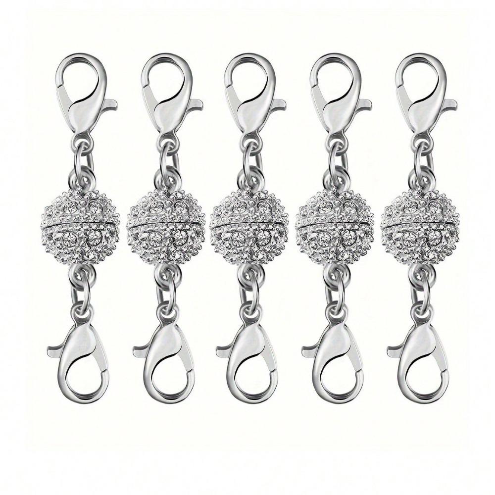 5pcs Portable Alloy Jewelry Clasps Delicate Rust-proof Bracelets Clasps Universal Jewelry Findings DIY Crafts