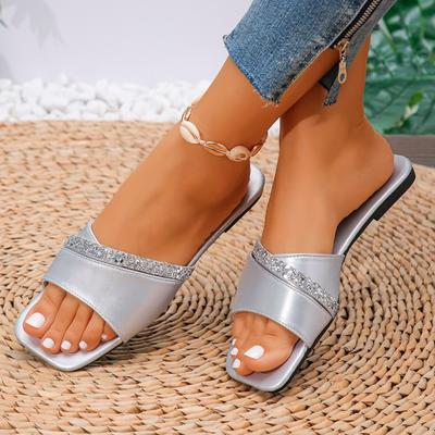 Chinelos Rasteirinhas Femininas de Corrente Sandálias de Verão Sapatos Casuais Moda 2024 Nova Moda Slingback Chinelos de Caminhada Sapatos de Praia Chinelos de Vestir