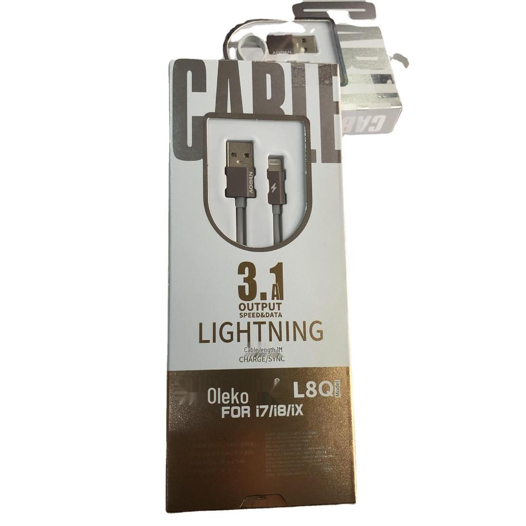 Orico L8A Eco-friendly TPE High Elastic 3.1A Fast Charging Cable for Apple, Android, LeTV