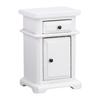 1:12 Scale Miniature Bedside Cabinet Birch Wood   Furniture Nightstand with Drawer for Bedroom