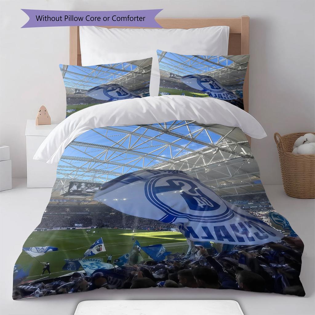 S04 Pattern Bedding Home Decoration Birthday Gift ( 1 duvet cover + 2 pillowcase, without core),fan merchandise.