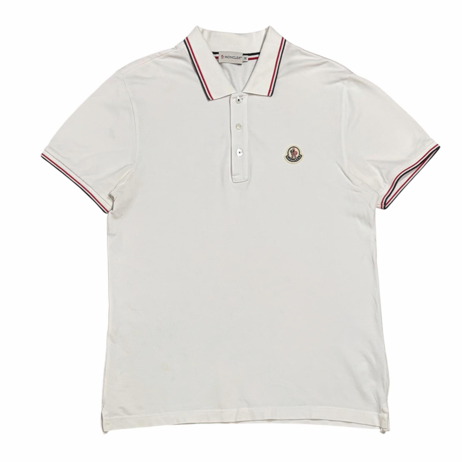 MONCLER Polo Shirt White Men s Size M Model 10918345600