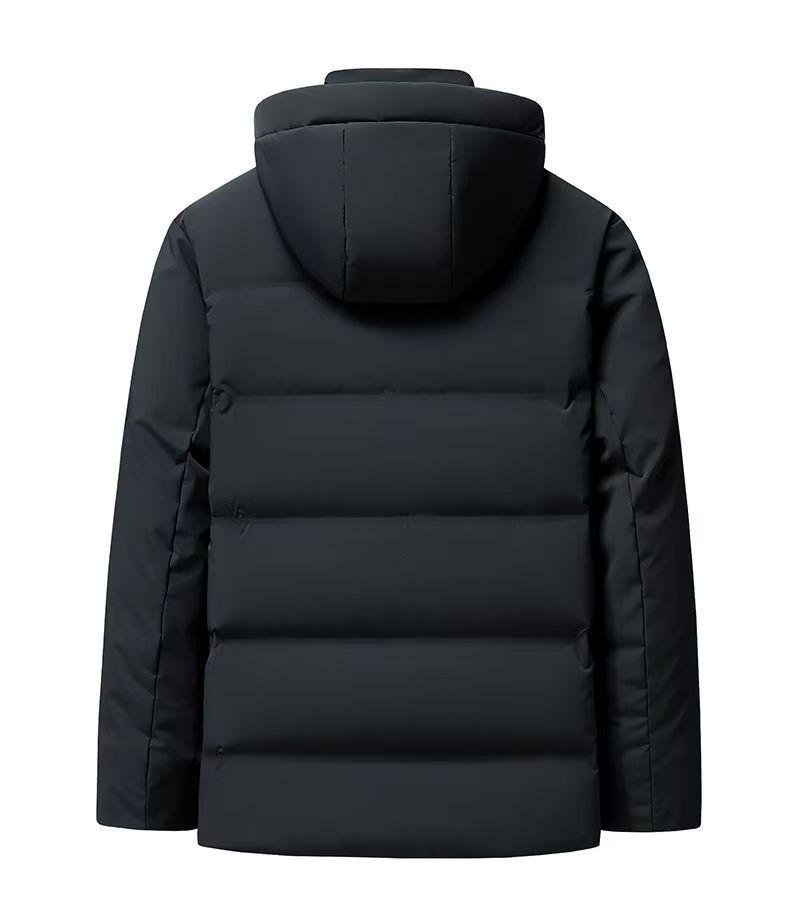 Men's 2025 Winter Thick Duck Down Hooded Jacket for Cold Protection