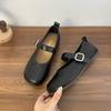 Fashion French Flat Woven Mary Jane Shoes Women's 2025 Spring and Autumn New Shallow Single Shoes