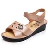 2026 New Women's Summer One Word Wedges Casual Sandal Soft Sole Non Slip Hook Outdoor Mom's Sandals Elderly Sandal