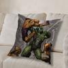 Game Doom Invincible Hero Pillow Case Anti-dustmite Pillowcase Invisible Zipper Silky Short Plush Sofa Cushion Cover