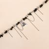 Stylish Layering Pendant Necklace with Dancing Heart Charm and Adjustable Chain Handmade Gift For Women