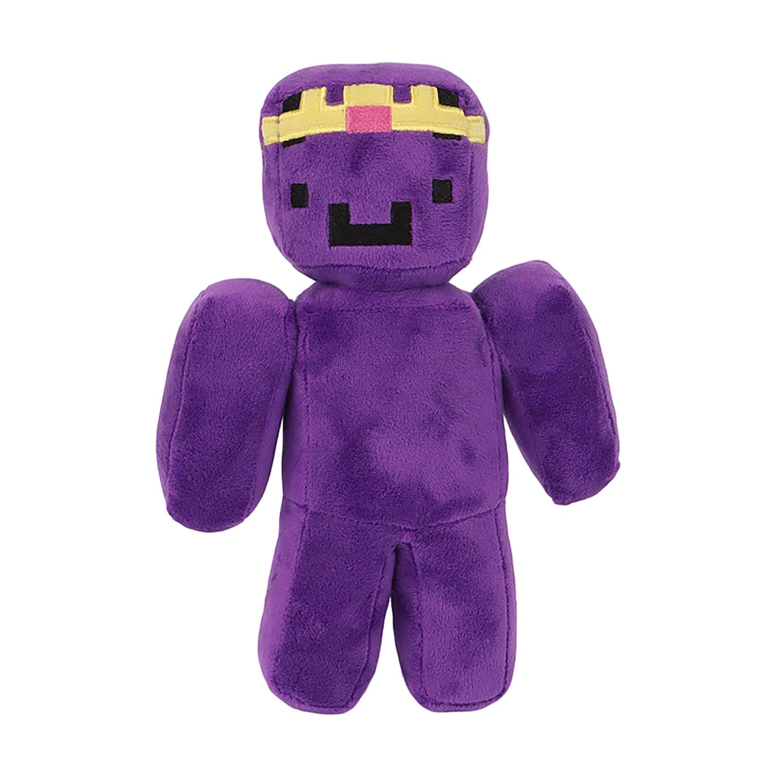 Soft Plush Toy Stuffed Doll with Pixelated Design Block Style Character Plushie for Kids and Collectors Suitable for Display or Play