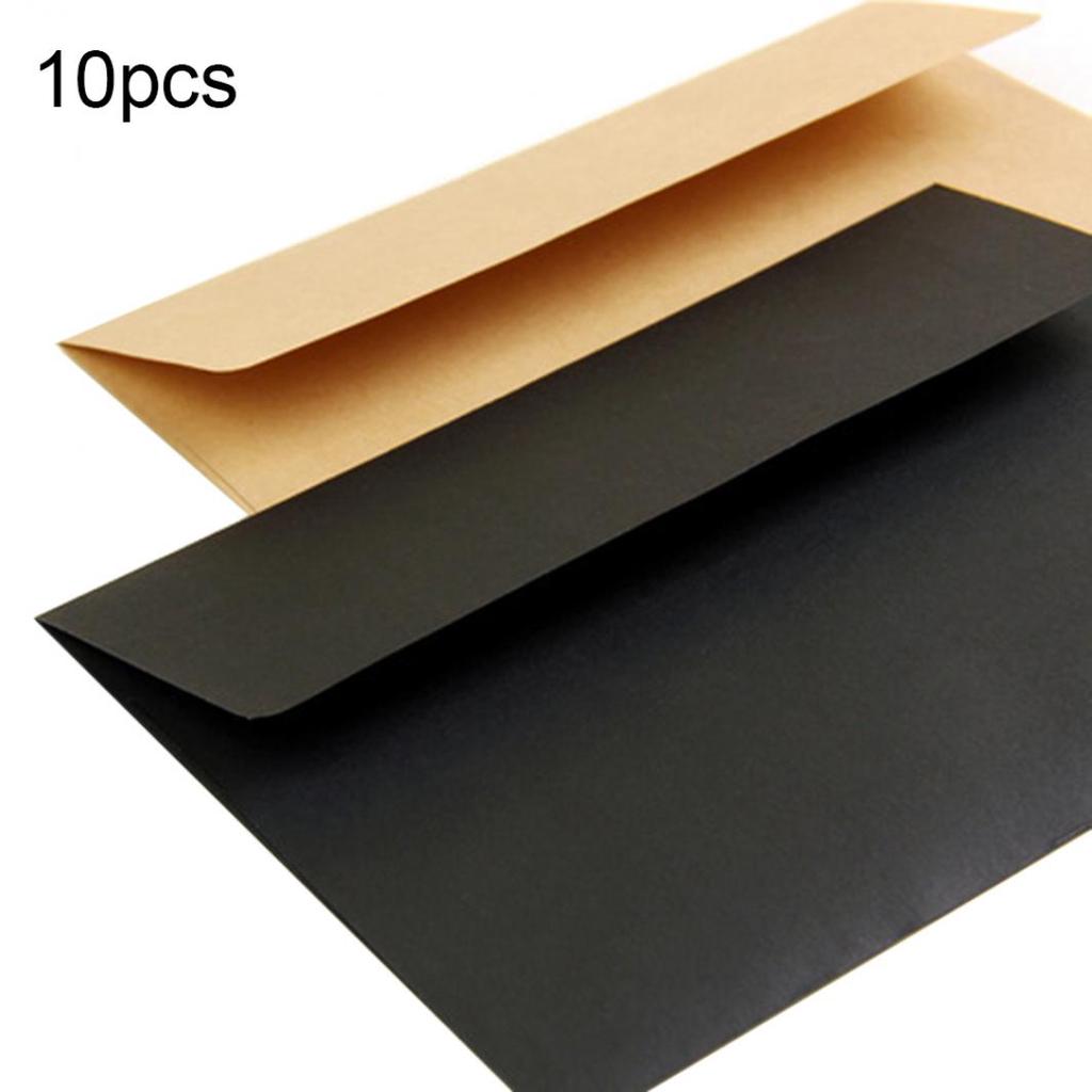 Vintage Kraft Paper 10Pcs Letter Greeting Card Envelopes DIY Scrapbooking Gift