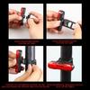 Road Bike Cycling Safety Warning Lamp Rechargeable Bike Tail Light Mountain Bike Rear Lights Cycling Safety Warning Lamp