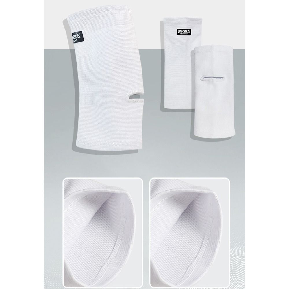 White Ankle Support Nylon Achilles Tendon Brace New Compression Strap Pain Relief