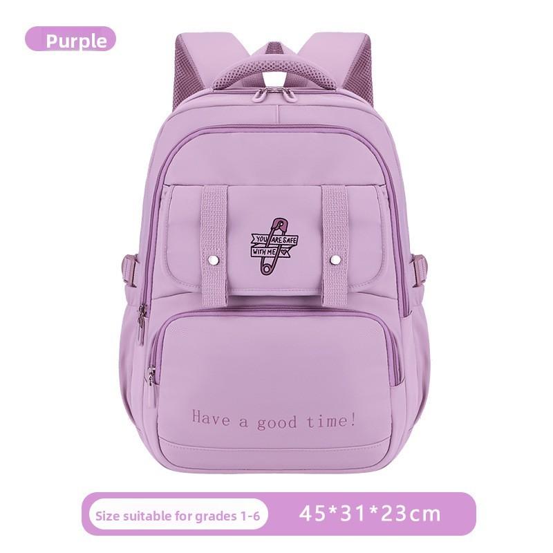 Backpack Letter Fashion With Waterproof Material For Middle School Campus And