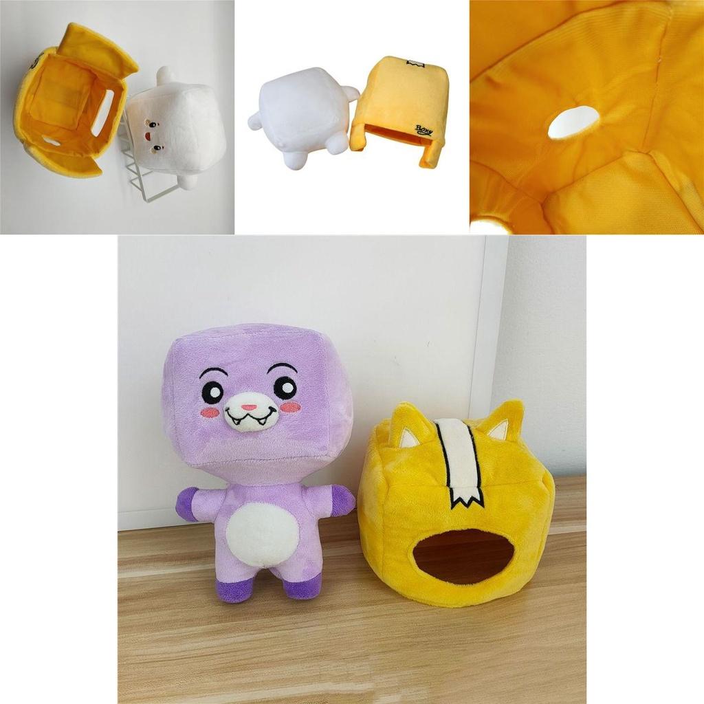 Adorable Lankybox Boxy Foxy Rocky Plush Soft Stuffed Toy Kids Game Figure Doll
