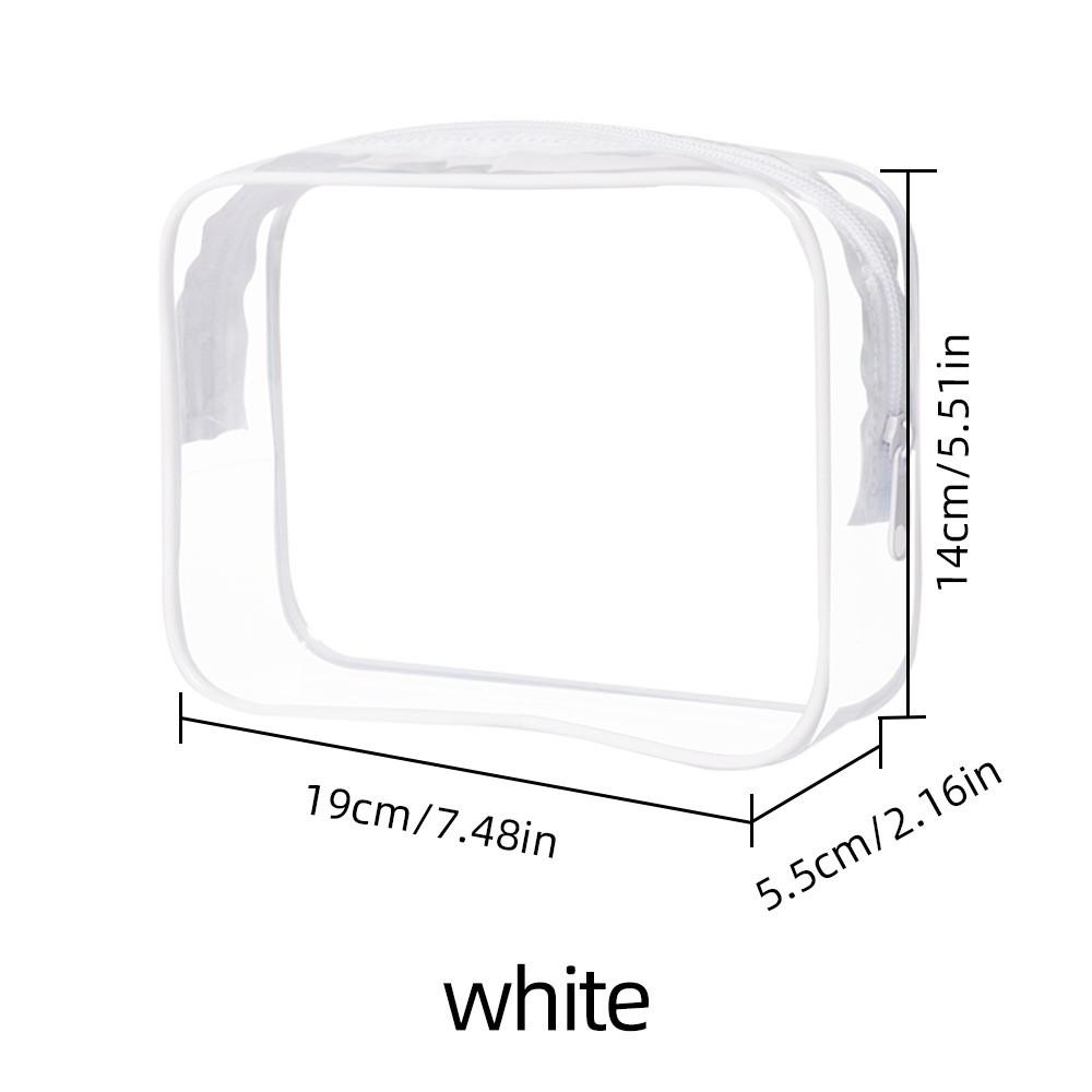 Pvc Transparent Travel Makeup Bag With Multipurpose Storage For Airport Security Screening