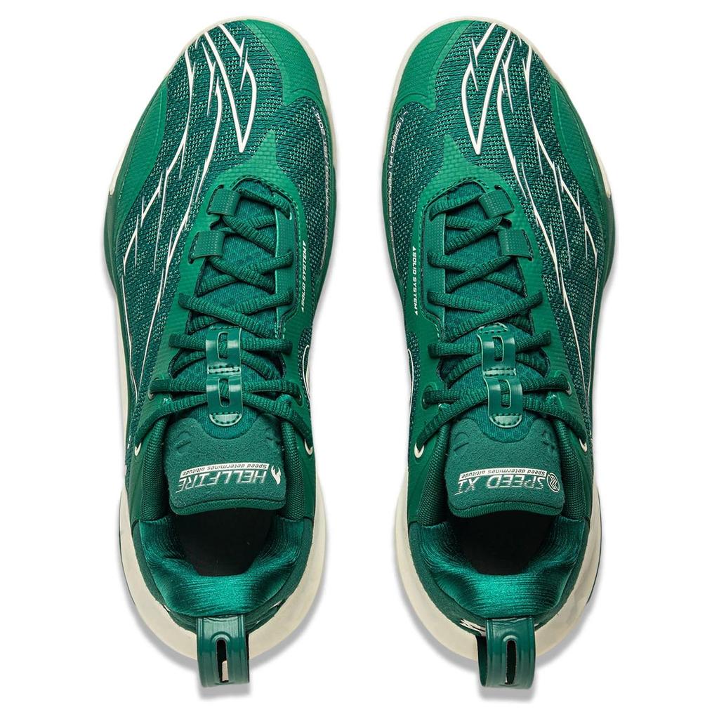 New LiNing Flash Strike 11 Anti Slip And Wear Resistant Coverage Low Top Basketball Shoes Men's Green ABAU053-8