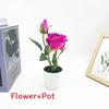 Black Artificial Rose Sand Bonsai Wedding Home Decor Photography Prop Party
