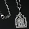 H.W Gate of Happiness White Gold Birdcage Diamond Clavicle Necklace for Women