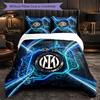 Borussia Dortmund Pattern 3 Pieces Bedding Set Soft Microfiber Duvet Cover with Pillow Cases for Bedroom