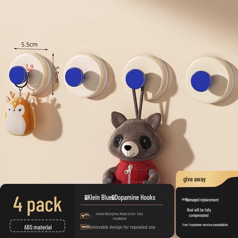 Strong Adhesive No-Drill Suction Cup Hook for Towel and Clothes Storage Behind Doors