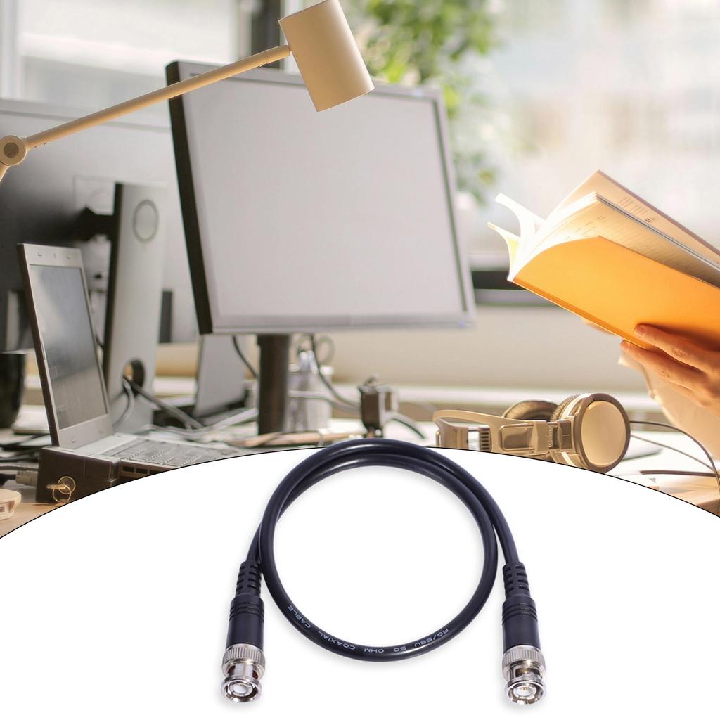 BNC Male to BNC Male Plug Adapter CCTV Extension Coaxial Line Cable Connectors Cable for Security Camera Systems