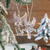 12Pcs Snowflake Icicle Christmas Tree Ornament Navidad Xmas Decor New Hanging Pendant