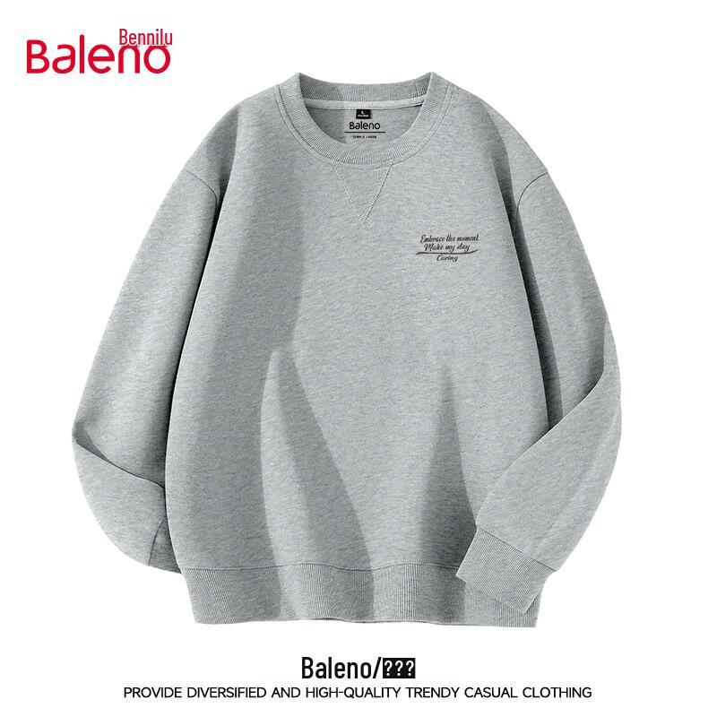 Baleno Men's Heavyweight Knit Round Neck Sweatshirt
