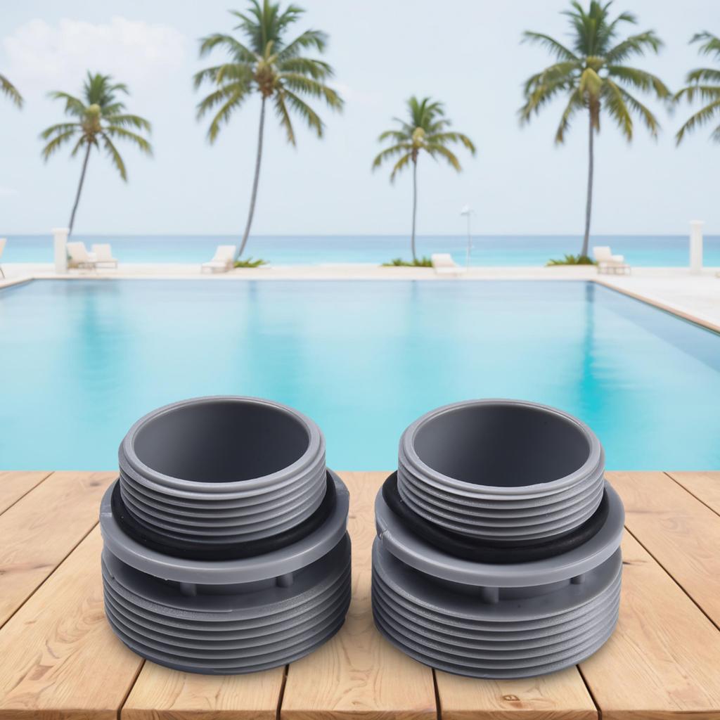 Pool Hose Adapter Conversion Kit 4560 for Intex Pools Connecting 40mm Hose To 1 1/2 Inch Inlet and Outlet for Pool Filtration